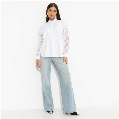 Рубашка с дизайнерской спинкой, Only You (white)