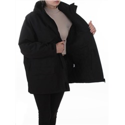 3094 BLACK Куртка демисезонная женская (100 гр. холлофайбер)