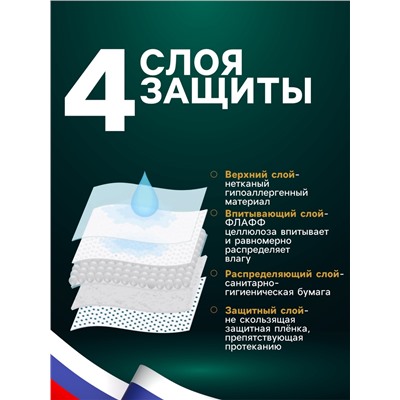 Пелёнки впитывающие «ПИЖОН» для животных целлюлозные, 60×60 см (в наборе 5 шт.)