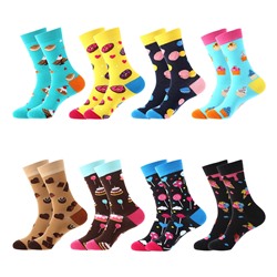 Cross -border HAICHIN Dessert Series Mid -Instant Men's Women's Tide Socks Ins Tide Braw European and American Street Foreign Trade socks