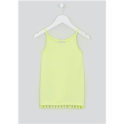Girls Pom Pom Jersey Vest (4-13yrs)