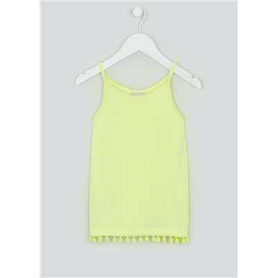 Girls Pom Pom Jersey Vest (4-13yrs)