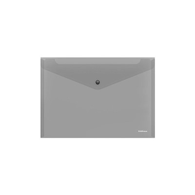 Папка-конверт на кнопке В5 (285×210 мм), 160 мкм, ErichKrause Glossy Classic, полупрозрачная, микс