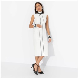 Платье-футляр со съёмными манжетами, Поцелуй удачи (queen, с манжетами)