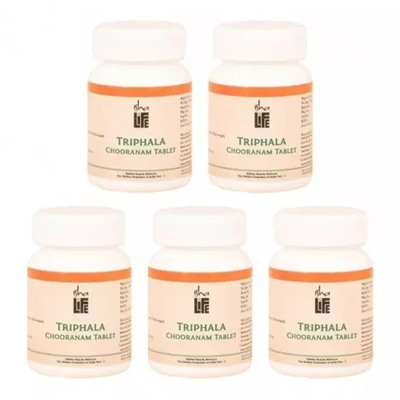 Набор Трифала Чуранам (5 x 100 таб), Triphala Chooranam Set, произв. Isha Life