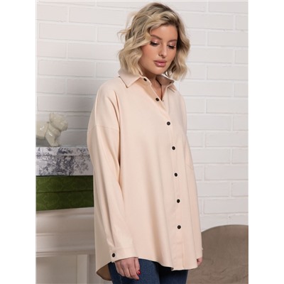 Рубашка Загадочная девушка (бежевая) Б15169-4М