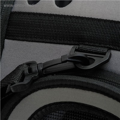 Складная сумка-переноска с отдельным входом, материал EVA, 43.5×28×33 см, серая