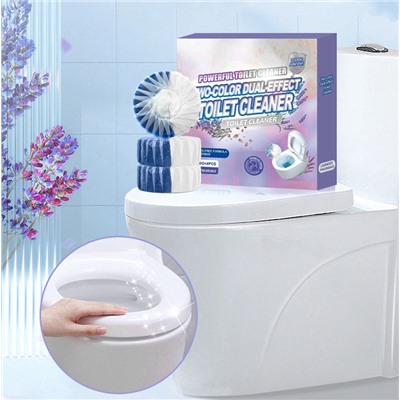 Таблетки очищающие для сливного бачка унитаза ЛАВАНДА, набор 4 шт. по 50 гр.