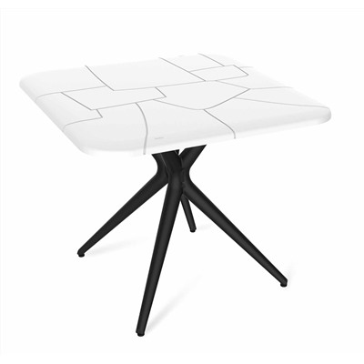 Пластиковый стол SHT-TU30/TT30 83/83 белый/черный
                        белый / черный