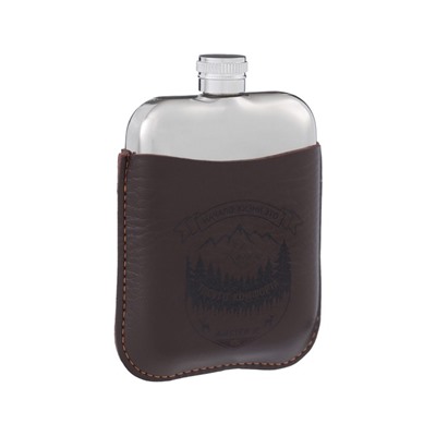 Фляжка «Начало жизни», нержавеющая сталь, 180 мл, 6 oz