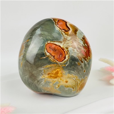 Радуга Самоцветов Полированная океаническая Яшма