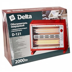 Обогреватель кварцевый 2000 Вт DELTA D-121 с увлажнителем и вентилятором