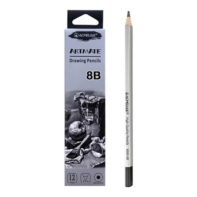 Карандаш чернографитный ACMELIAE 8B, 1 шт.