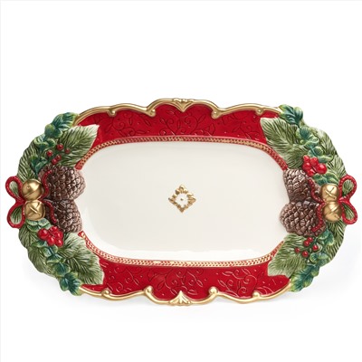 БЛЮДО LEFARD "ШИШКИ" ПРЯМОУГОЛЬНОЕ 47,5*29*5,5 СМ