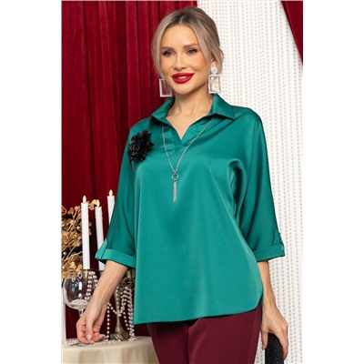 Блуза Шахерезада (изумрудная) Б14675-18М
