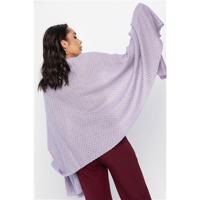 Вязаный палантин (пыльно-сиреневый) ВП01-1М