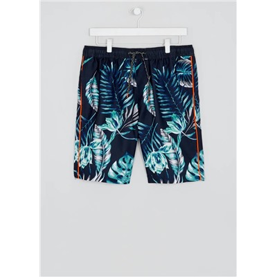 Leaf Print Swim Shorts