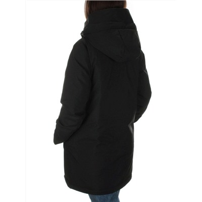 22352 BLACK Куртка зимняя женская (200 гр. холлофайбера)