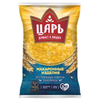 ЦАРЬ Макароны УЛИТКА гр.А в/с 400гр