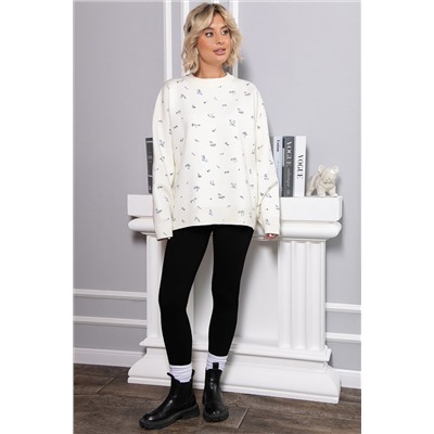 Лосины в рубчик утепленные нью (черные) Б14807-7М