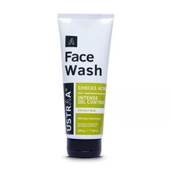 Средство для умывания для жирной кожи с Лаймом и Базиликом (200 г), Face Wash Oily Skin with Key Lime & Basil, произв. Ustraa