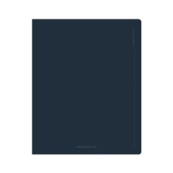 Тетрадь 48л., А5, линия Greenwich Line "Dark navy", "cофт-тач" ламинация, выб. лак, 70г/м2