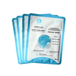 Coco Blues Гидрогелевая маска для лица с пептидами, коллагеном и растительными экстрактими / Лифтинг-эффект, 5 шт. х 30 г