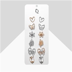 Набор значков (12 шт.) «Ассорти», форма МИКС, цвет МИКС