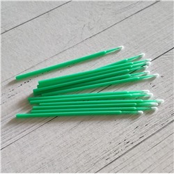 Kristaller Микробраши одноразовые для нанесения растворов / MA-101 Fine, зеленый, 100 шт.