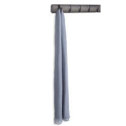Вешалка настенная Flip, 81 см, 8 крючков, серая/олово
