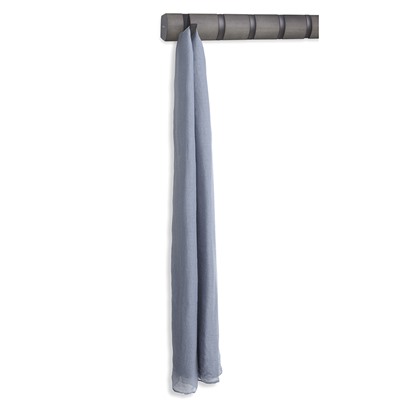 Вешалка настенная Flip, 81 см, 8 крючков, серая/олово