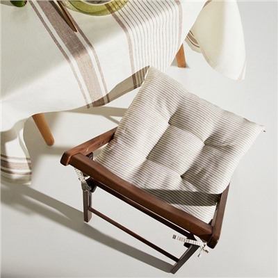 Сидушка SL HOME Direction, 42×42 см, лён 100%, 180 г/м²
