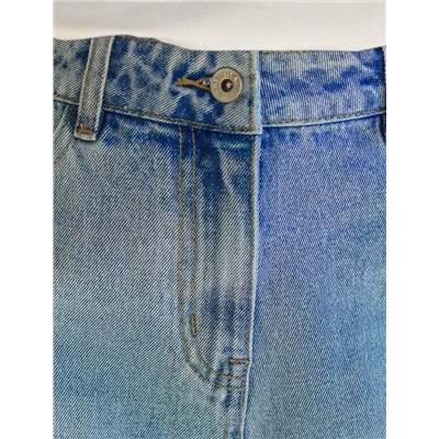 Шорты из эластичного денима