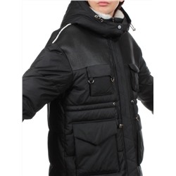 338-X01BLACK Куртка зимняя женская (200 гр. холлофайбер)