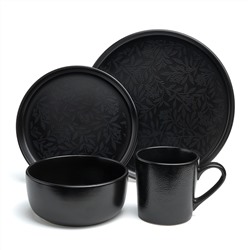 НАБОР ПОСУДЫ ОБЕДЕННЫЙ BRONCO "CHOICE BLACK" НА 4 ПЕР. 16 ПР.