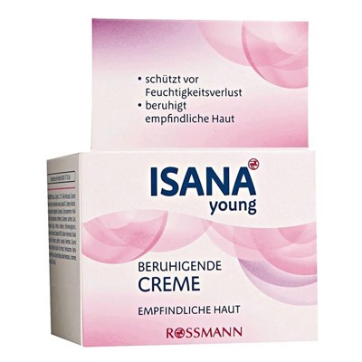 ISANA Young Beruhigende Крем для чувствительной кожи, успокаивающий, 50 г