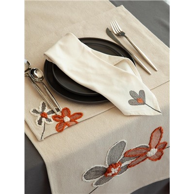 Салфетка сервировочная Stone flowers из коллекции Ethnic, 45х45 см