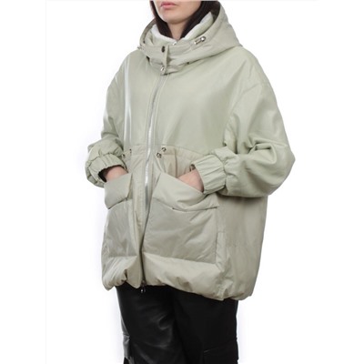 H24-210 LT. OLIVE Куртка демисезонная женская (100 гр. холлофайбер)