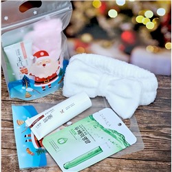 Подарочный набор в zip-пакете "Дед Мороз" (Пенка + Маска + Повязка)