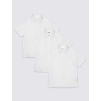 3pk Boys' Easy Iron School Shirts (2-16 Yrs)