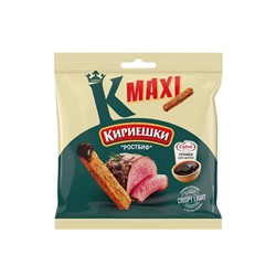 «Кириешки Maxi», сухарики со вкусом «Ростбиф» и с соусом терияки «Calve», 75 г
