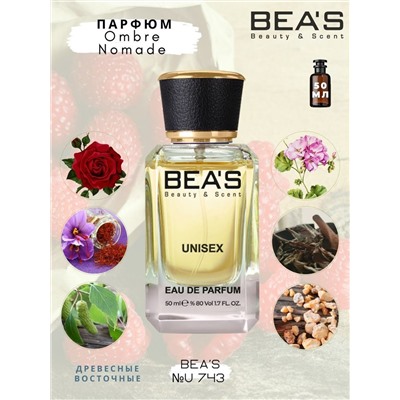 Beas U743 Louis Vuitton Ombre Nomade Unisex edp 50 ml, Парфюм унисекс Beas U743 создан по мотивам аромата Louis Vuitton Ombre Nomade