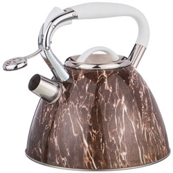 ЧАЙНИК AGNESS СО СВИСТКОМ, СЕРИЯ FANTASY,3,0 Л, ИНДУКЦИОННОЕ КАПСУЛЬНОЕ ДНО