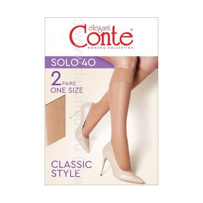 Гольфы женские Solo 40 Conte [2 пары] Дроп [короб]