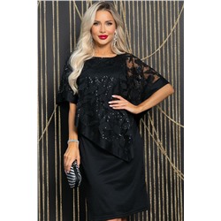 Платье Твой выход (черное) П14585-7М