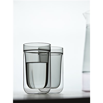 Набор стаканов Pure, 280 мл, дымчато-серые, 2 шт.