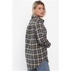 Рубашка Денни (бежево-коричневая) Б14136-7М