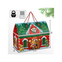 Пакет подарочный-коробка, новогодний «С Новым годом» 37×30×20 см, Щенячий патруль