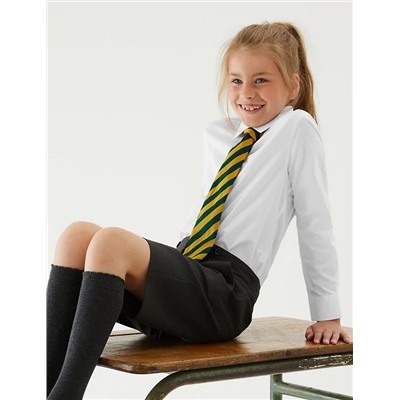 2pk Girls' Skinny Fit School Shirts (2-18 Yrs)