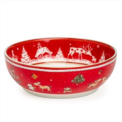 САЛАТНИК LEFARD "ЕЛКА" 15,5*15,5*5 СМ 600 МЛ КРАСНЫЙ (КОР=48ШТ.)